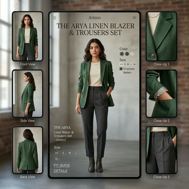 Ecommerce multi-angle interface